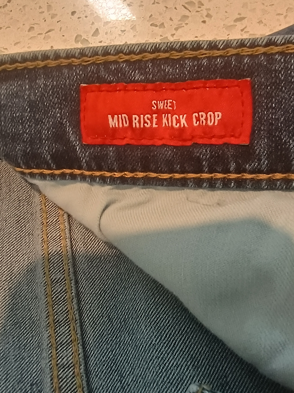 Lucky Brand Women's Denim Jeans Mid Rise kick Crop